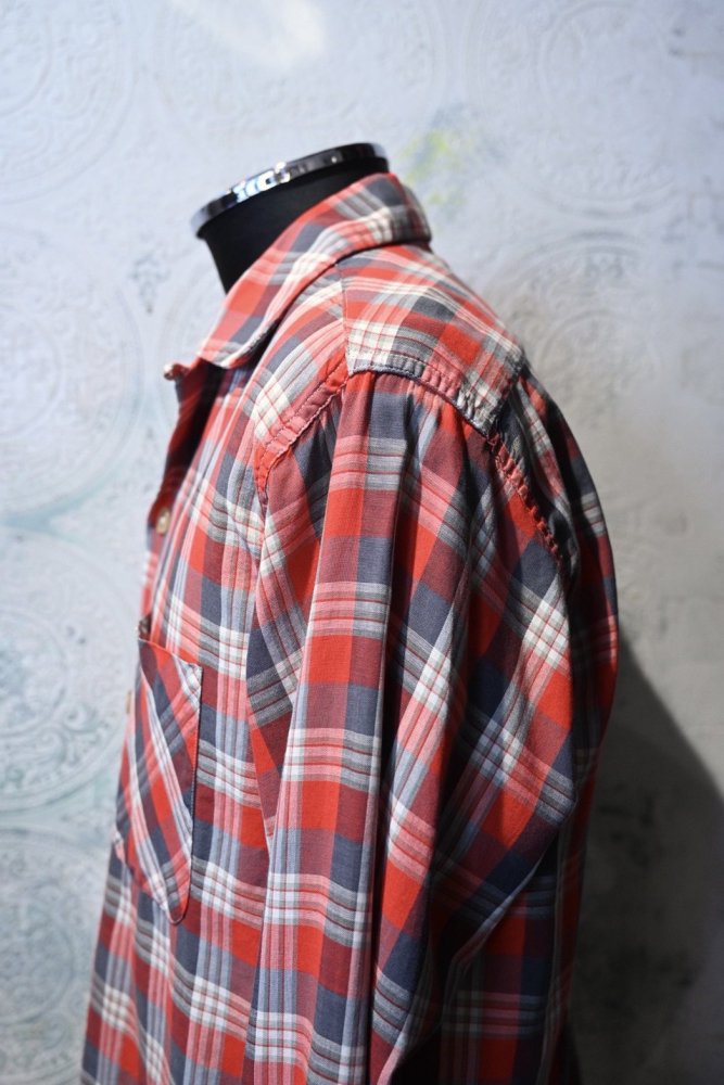 us 1960's "Towncraft" cotton check shirt