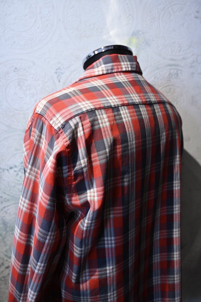 us 1960's "Towncraft" cotton check shirt