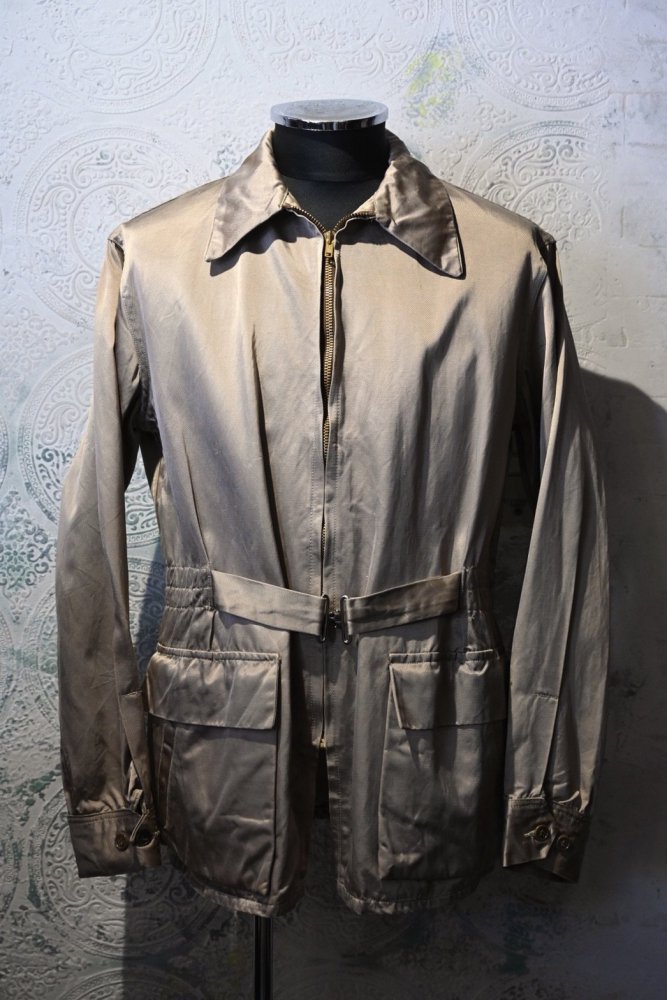 us 1950's "Sport Jack" satin belted jacket