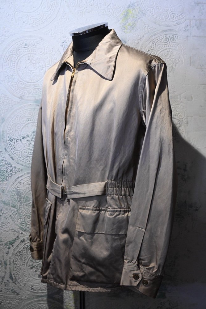 us 1950's "Sport Jack" satin belted jacket