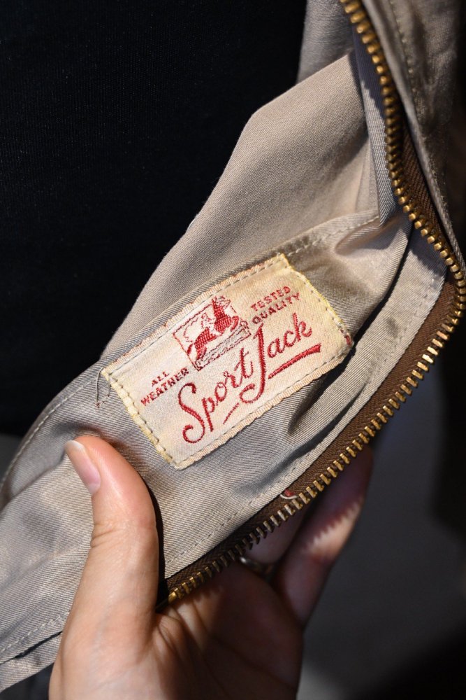 us 1950's "Sport Jack" satin belted jacket