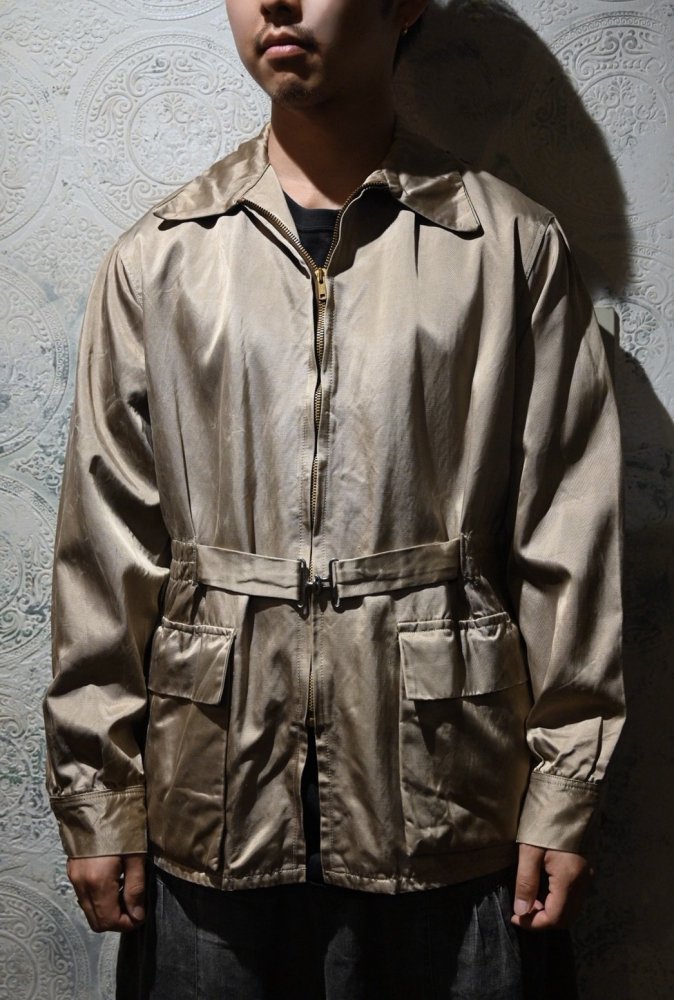 us 1950's "Sport Jack" satin belted jacket