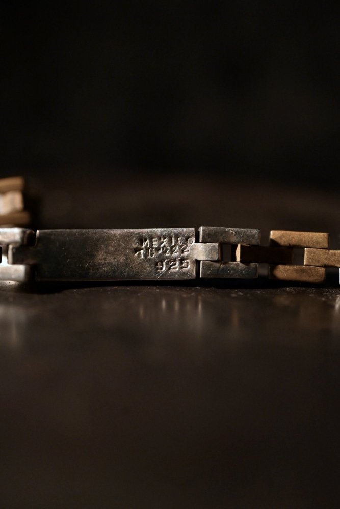 Mexico vintage silver  brass bracelet