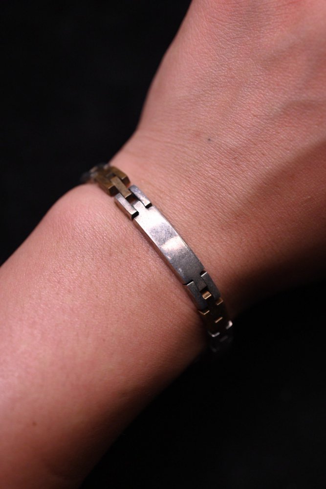 Mexico vintage silver  brass bracelet