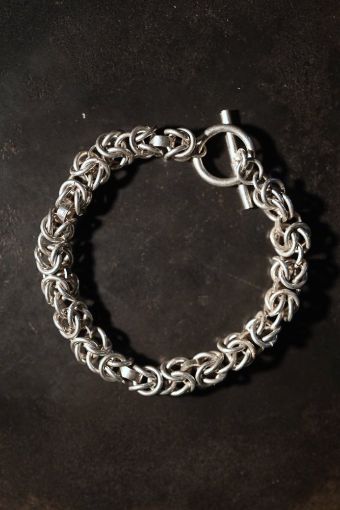 Vintage byzantin silver chain bracelet