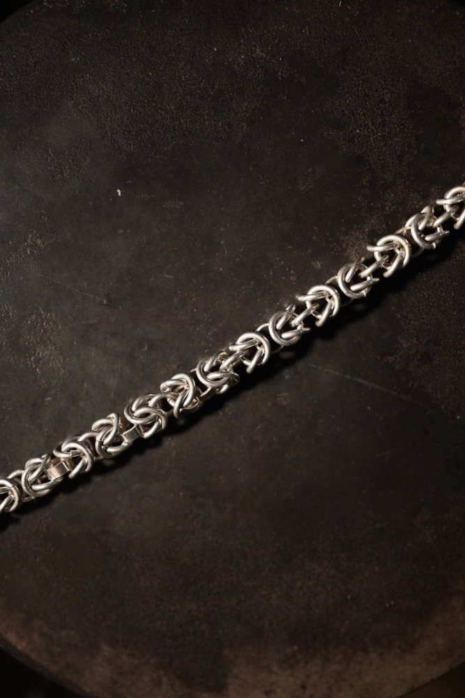 Vintage byzantin silver chain bracelet