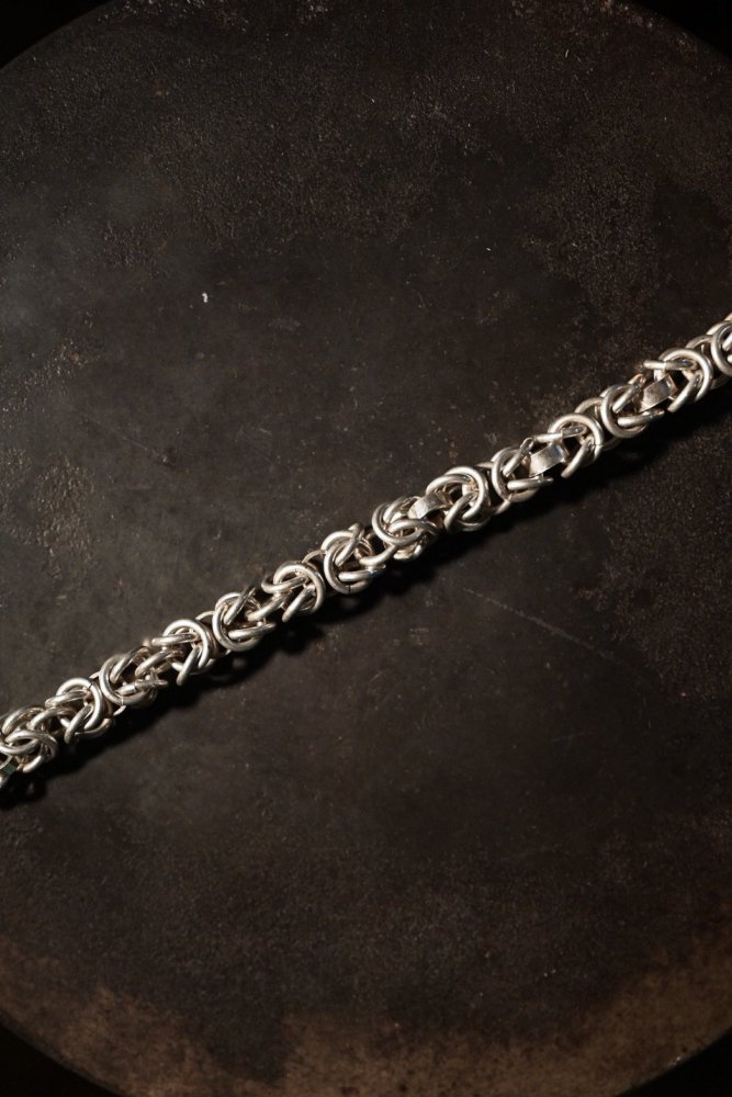 Vintage byzantin silver chain bracelet