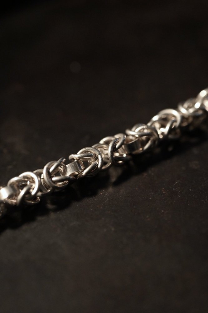 Vintage byzantin silver chain bracelet