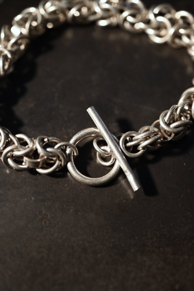 Vintage byzantin silver chain bracelet