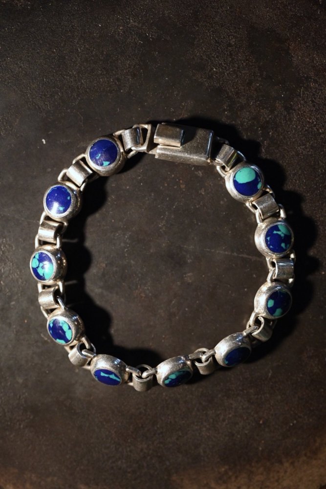 Mexico vintage silver  stone bracelet