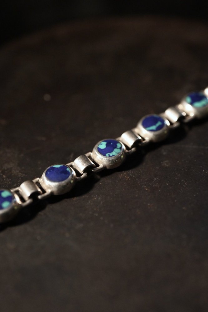 Mexico vintage silver  stone bracelet