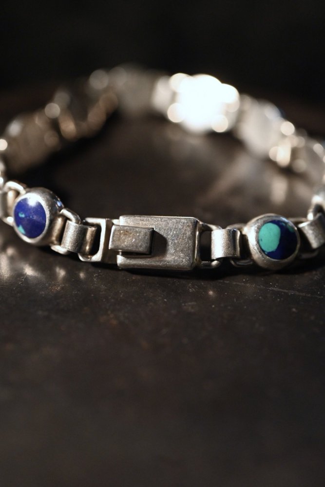 Mexico vintage silver  stone bracelet