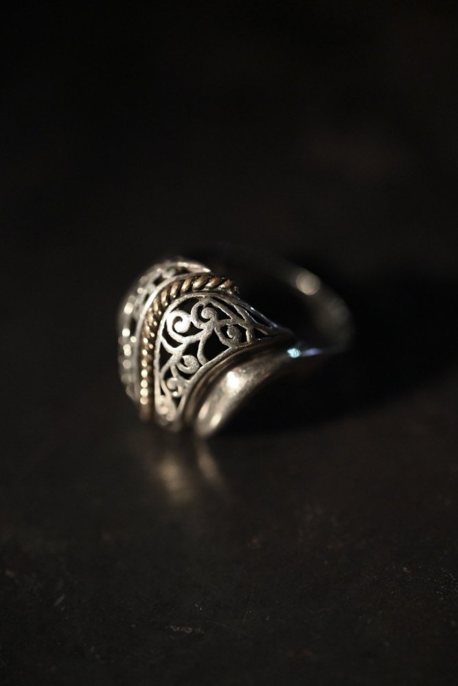 Vintage silver  gold filled ring