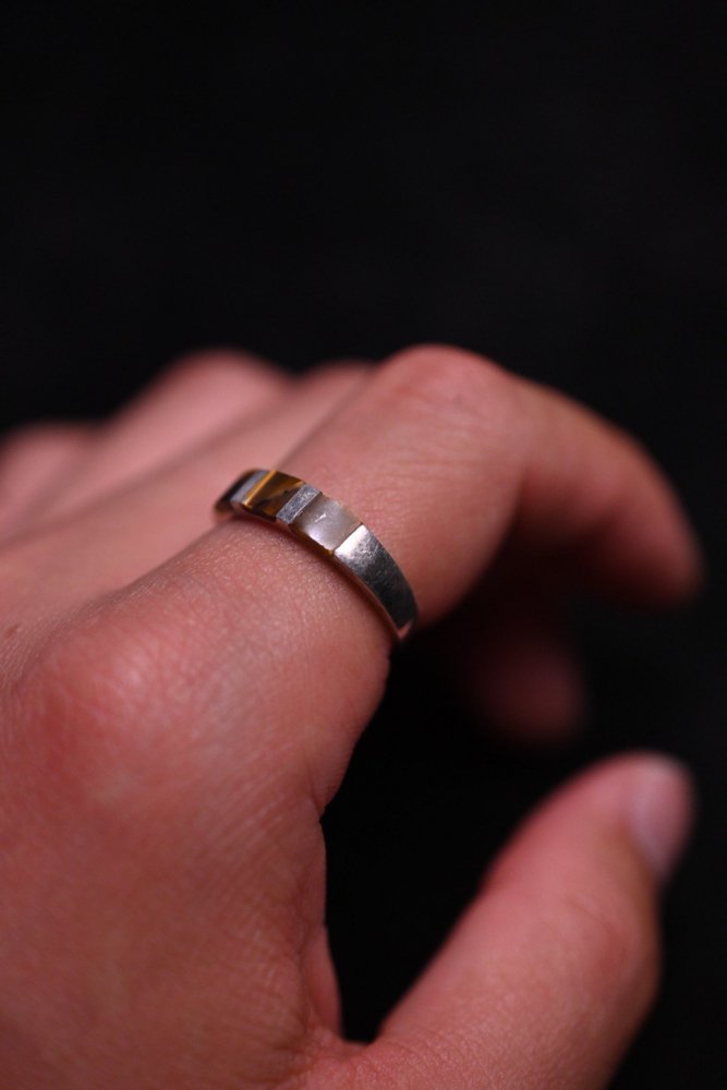 Vintage silver  tiger eye ring