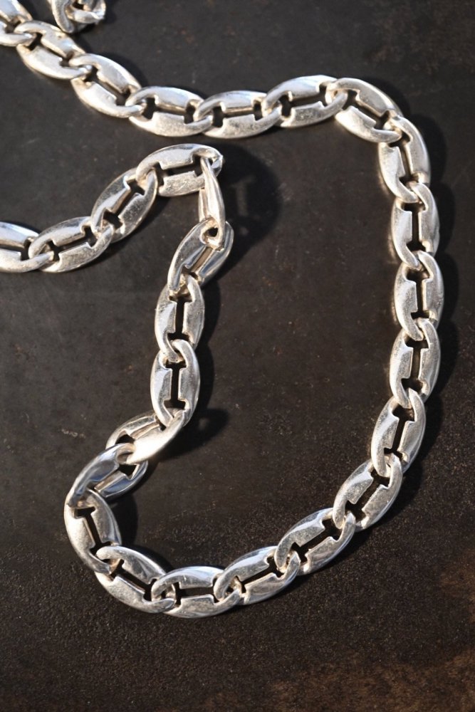 Italy vintage silver chain necklace