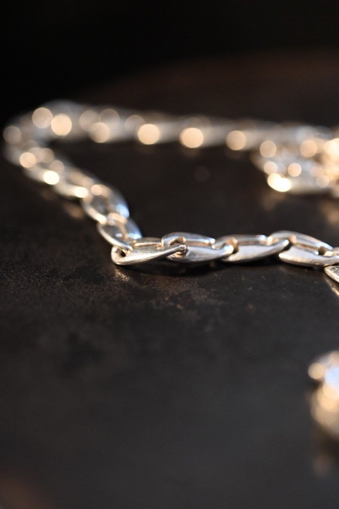 Italy vintage silver chain necklace