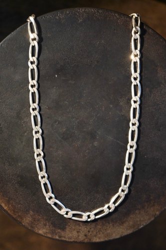 Italy vintage silver chain necklace