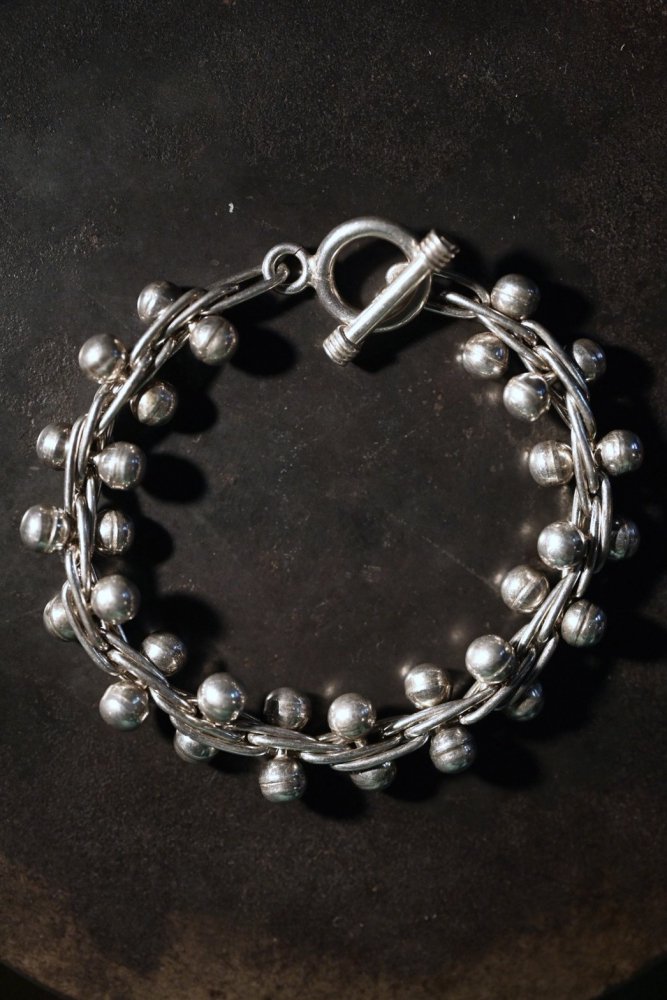 Vintage DNA chain heavy silver  bracelet