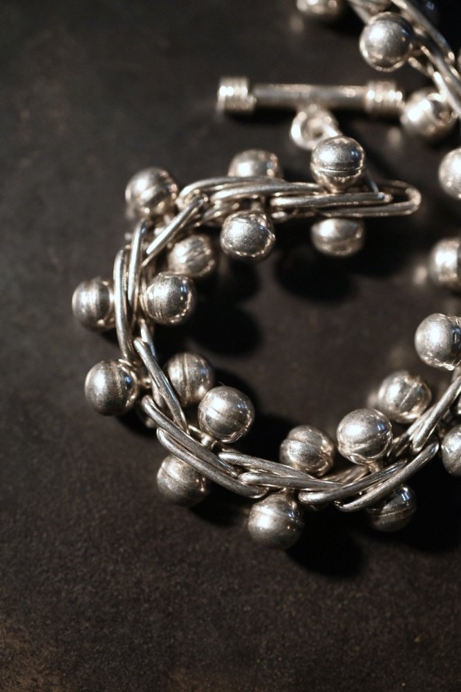 Vintage DNA chain heavy silver  bracelet