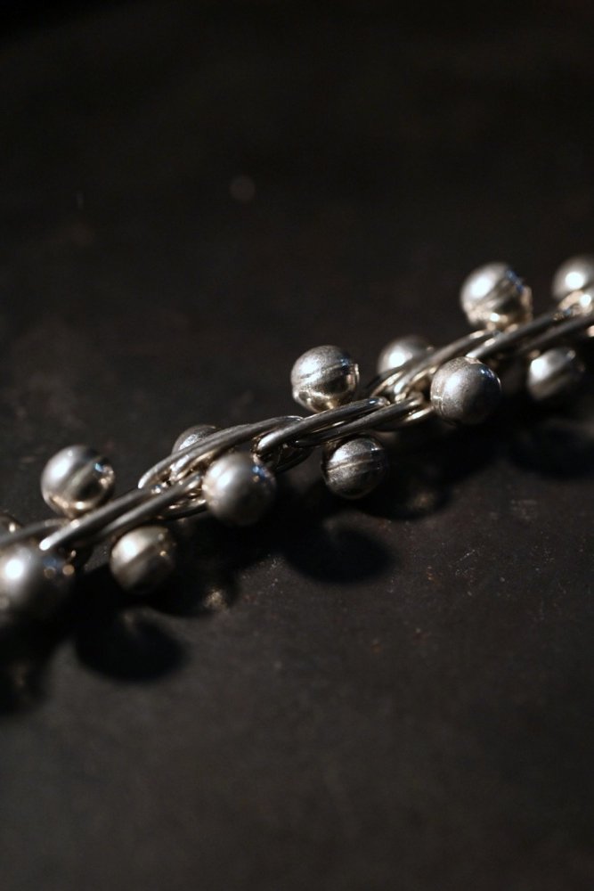 Vintage DNA chain heavy silver  bracelet