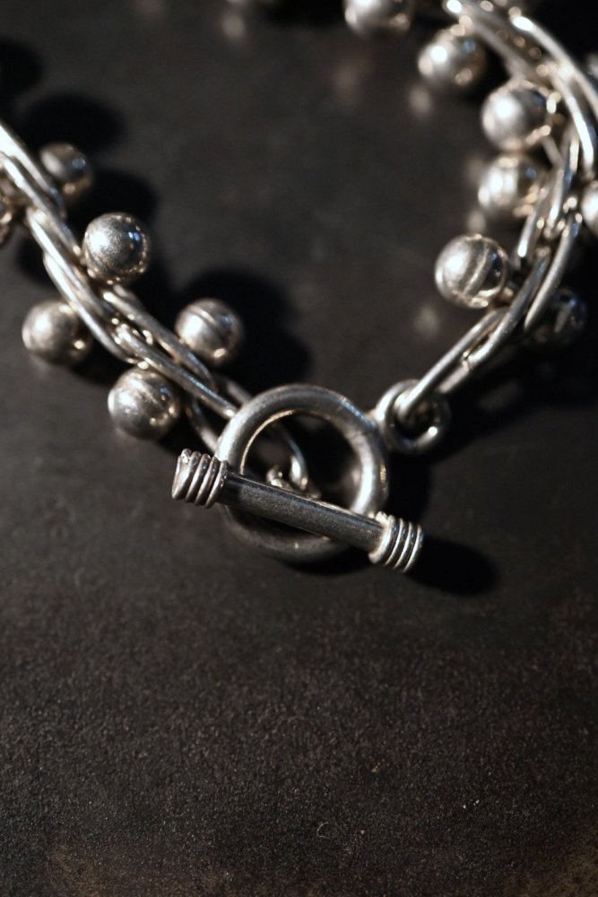 Vintage DNA chain heavy silver  bracelet