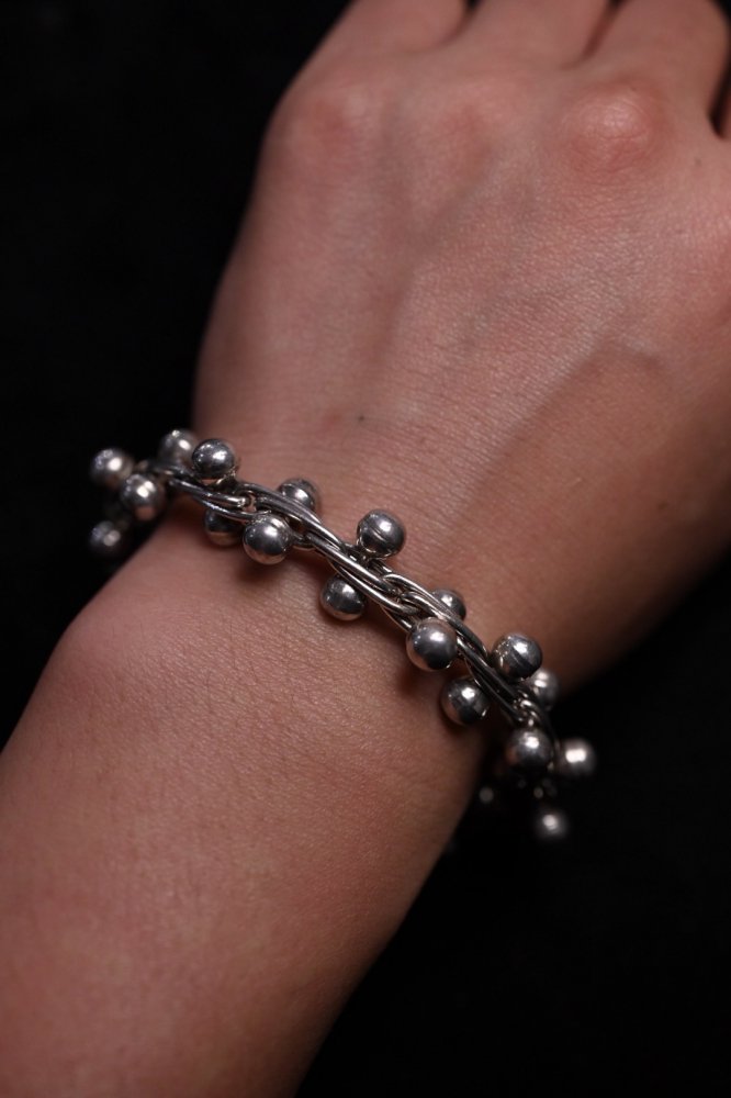 Vintage DNA chain heavy silver  bracelet