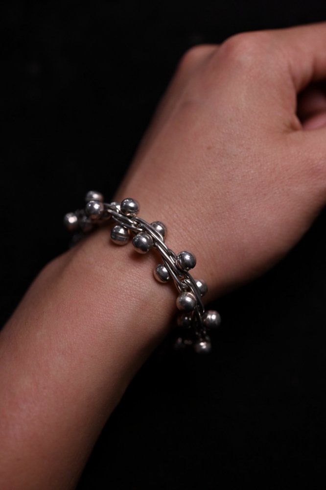 Vintage DNA chain heavy silver  bracelet