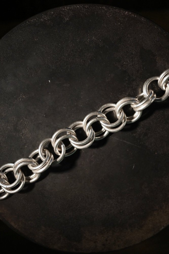 Vintage heavy silver chain bracelet