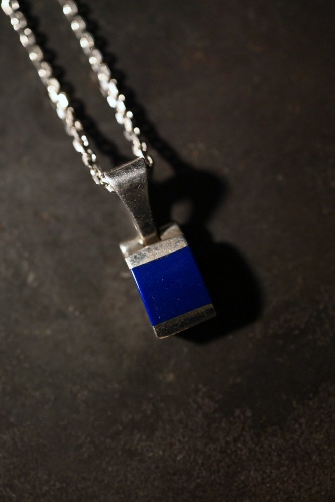 Vintage silver  lapis lazuli neckalace