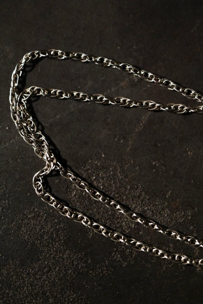 British early 20th silver harp necklace