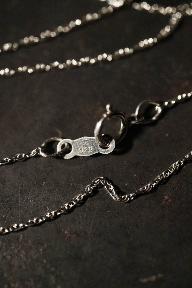 British early 20th silver harp necklace