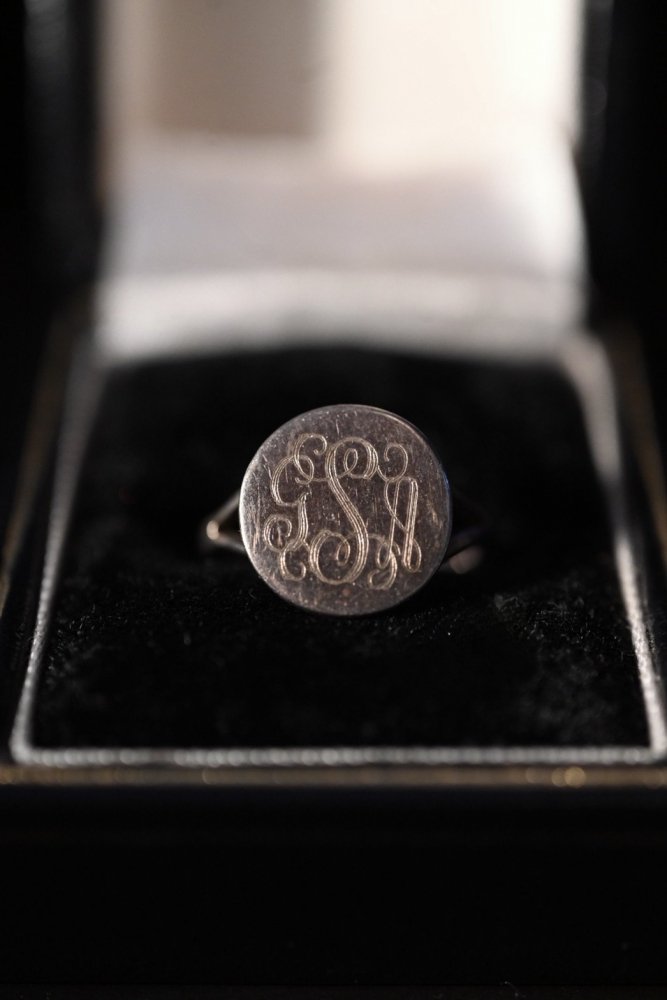 Mid 20th silver signet ring