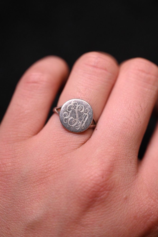 Mid 20th silver signet ring