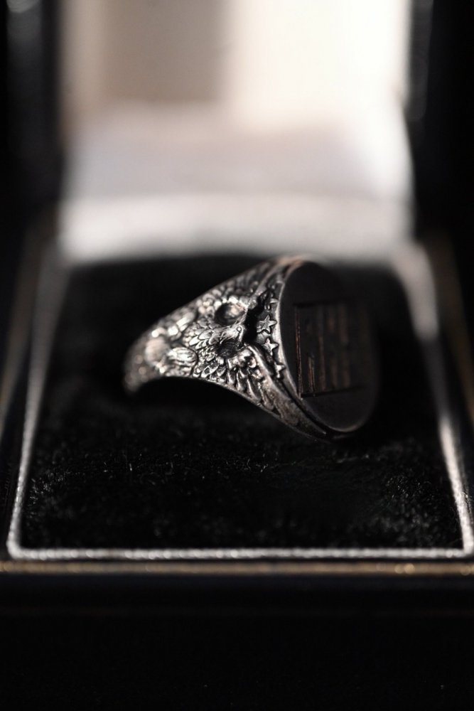 Mid 20th silver college ring