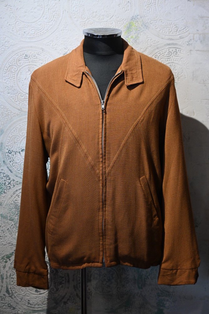 us 1960's rayon dog ear jacket