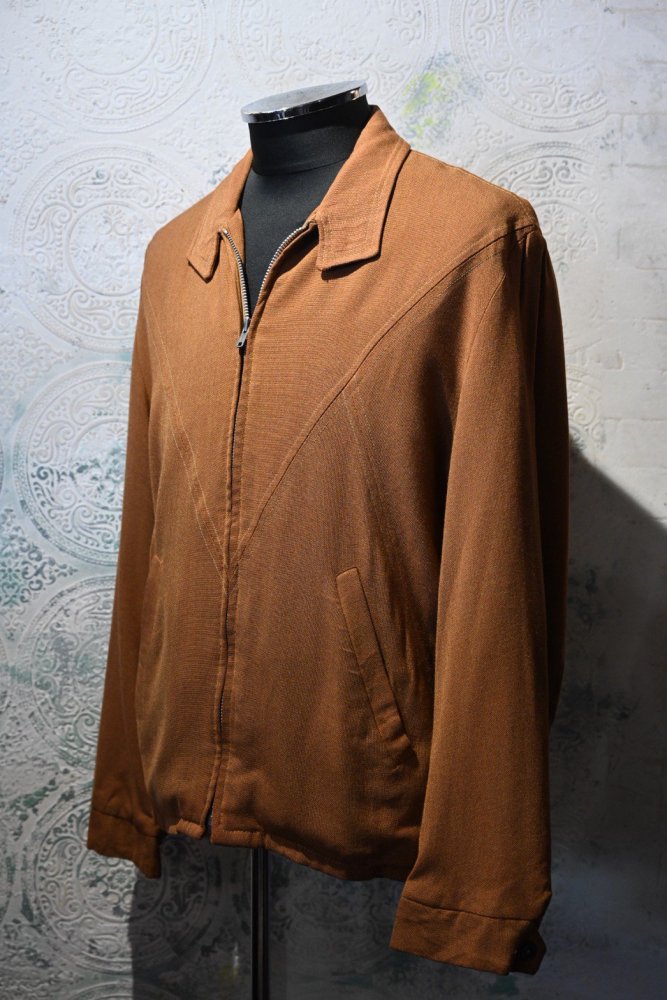 us 1960's rayon dog ear jacket