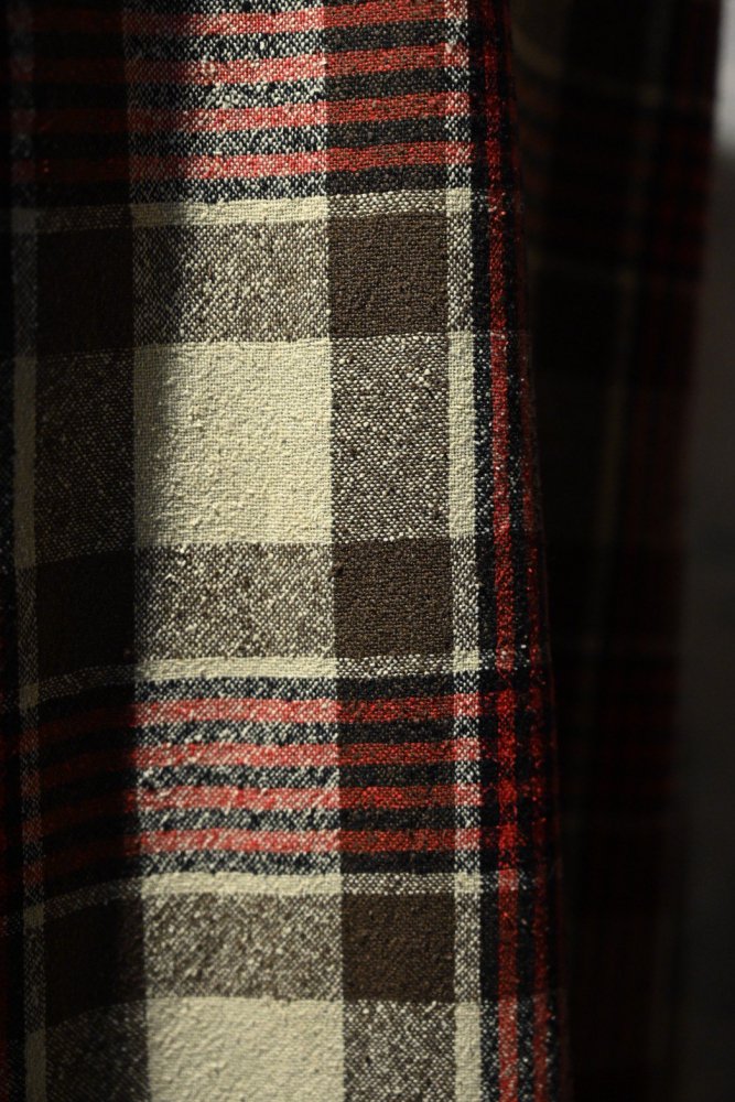 us 1960's silk nep check shirt