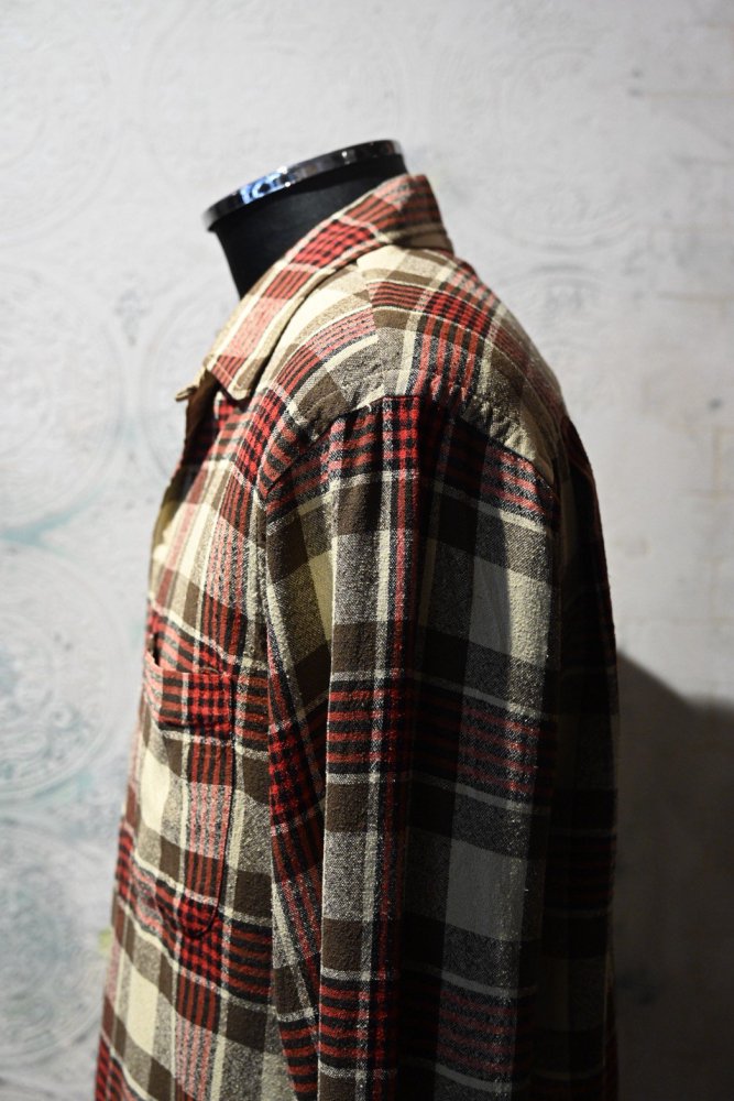 us 1960's silk nep check shirt