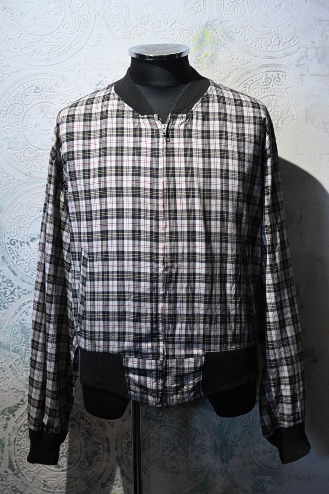 us 1960's cotton check blouson