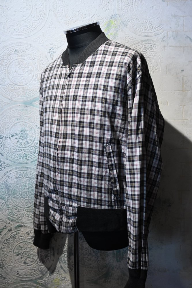 us 1960's cotton check blouson