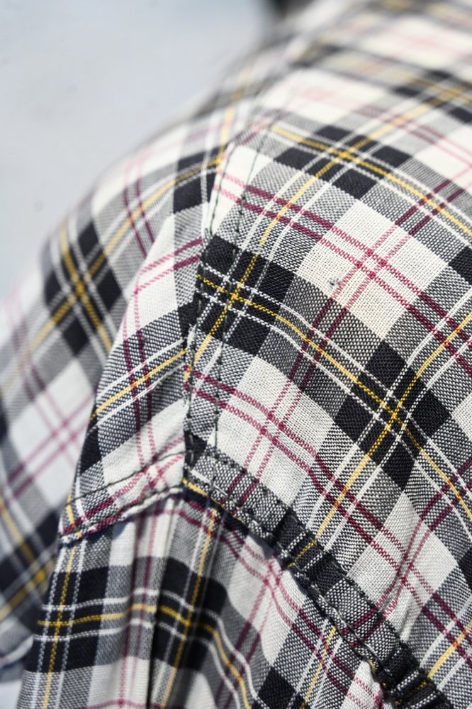 us 1960's cotton check blouson