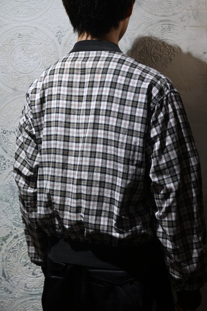 us 1960's cotton check blouson