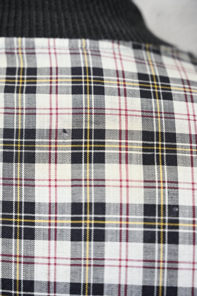 us 1960's cotton check blouson