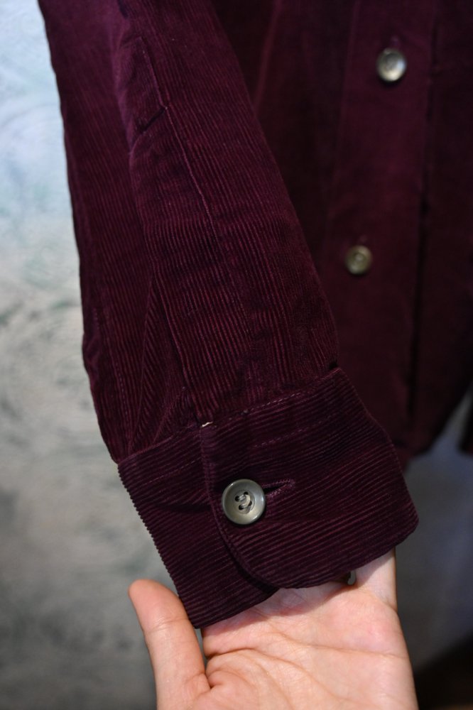  us 1950's open collar corduroy shirt