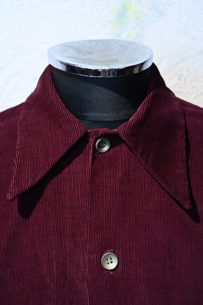  us 1950's open collar corduroy shirt