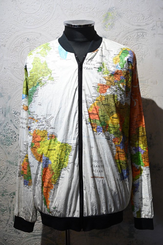 us 1990's world map paper jacket