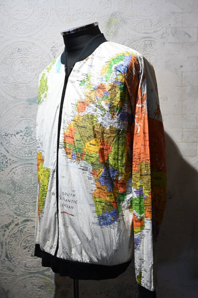 us 1990's world map paper jacket