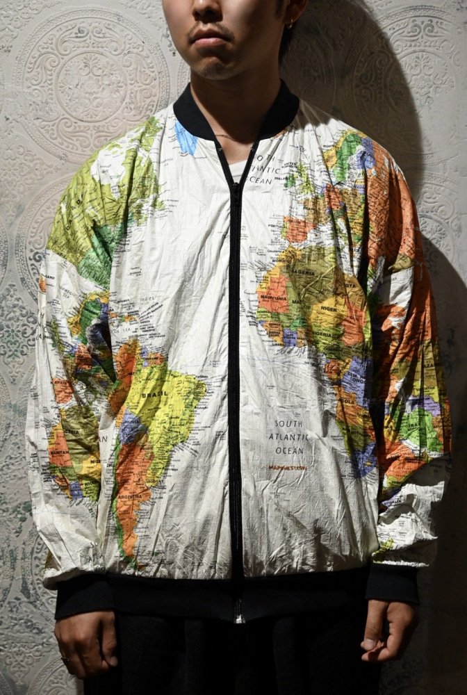 us 1990's world map paper jacket