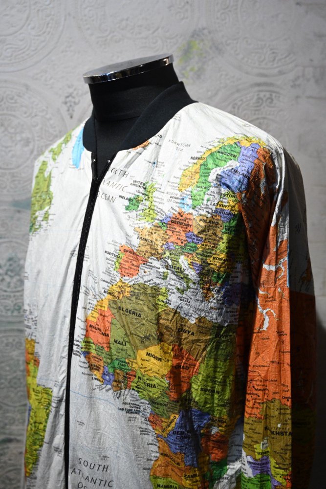 us 1990's world map paper jacket