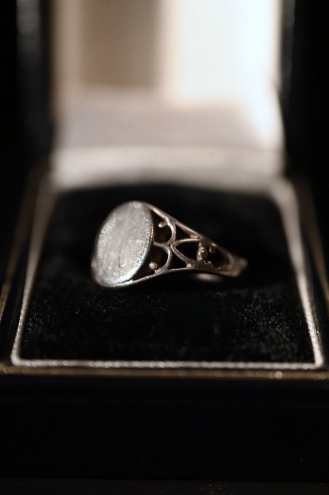 Mid 20th silver signet ring